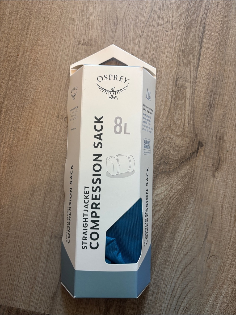 OSPREY Blue 8L Straightjacket Compression Sack waterfront blue NWT
